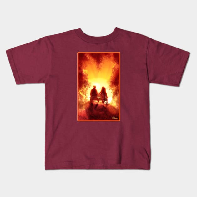 Our Own Sunset Kids T-Shirt by DVerissimo